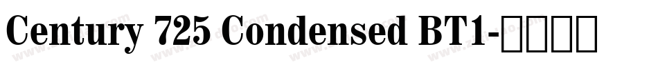 Century 725 Condensed BT1字体转换